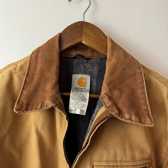 Vintage Carhartt Detroit Blanket Lined J01 BRN MADE in USA Size 44 (L ) - Picture 14 of 15